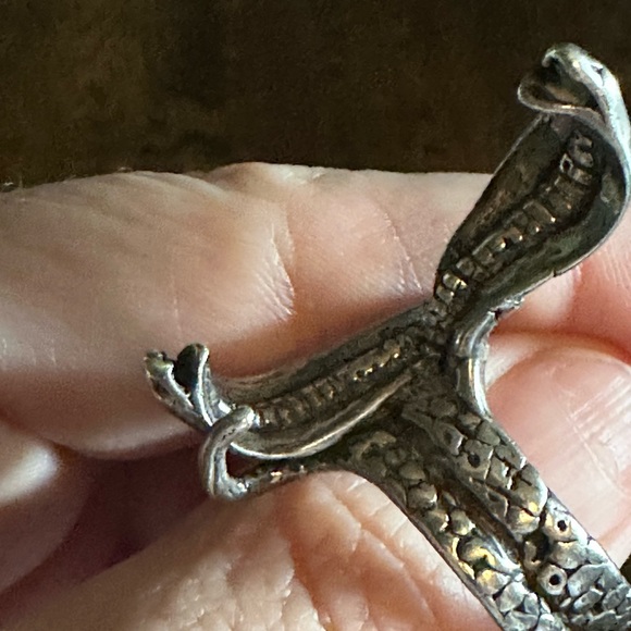 sterling silver snake ring - Picture 3 of 5